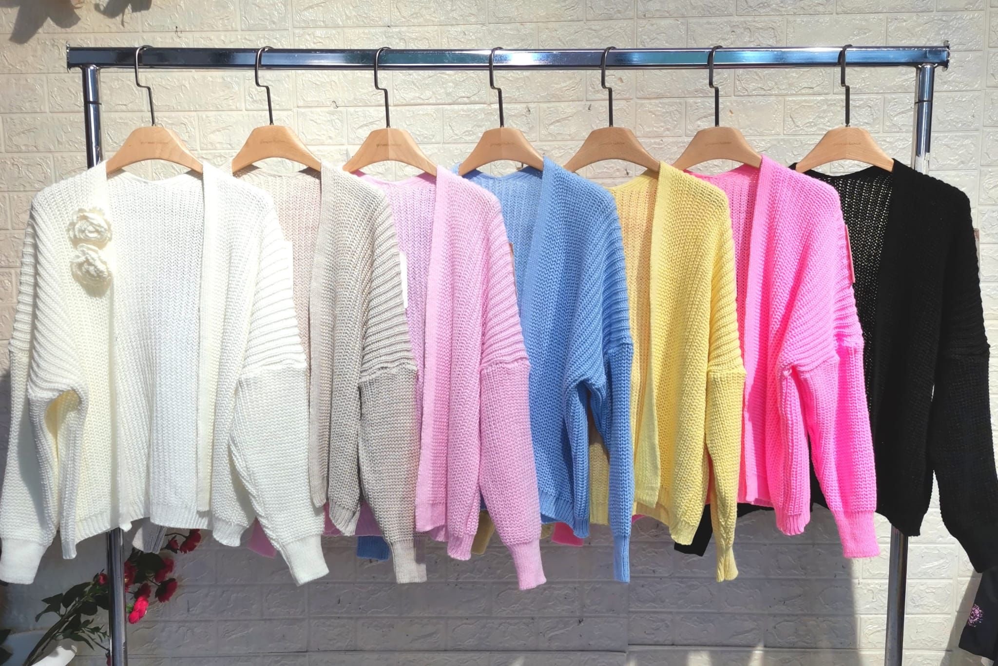 Cardigan fiori